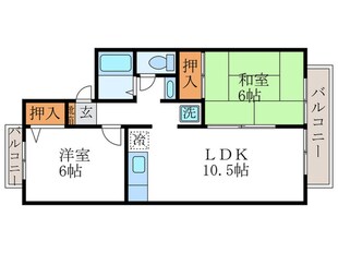 セジュール弥生の物件間取画像